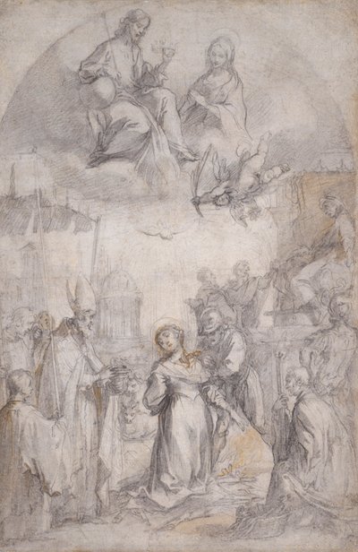 Den sista nattvarden och martyrskapet av Saint Lucy av Francesco Vanni