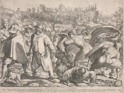 Brutto Buono stenad av sina fiender av Francesco Villamena