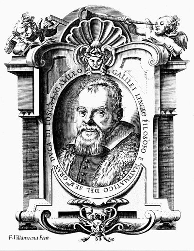 Galileo Galilei, italiensk astronom och matematiker, tidigt 1600-tal av Francesco Villamena