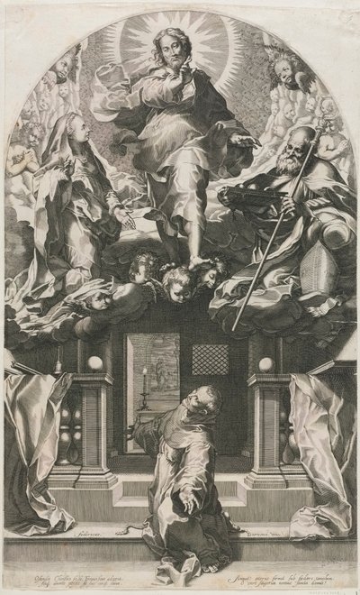 Den helige Franciskus extas av Francesco Villamena