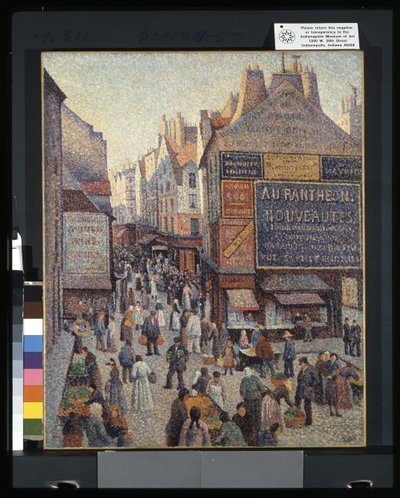 Rue Mouffetard (olja på duk) av Francesco Vinea