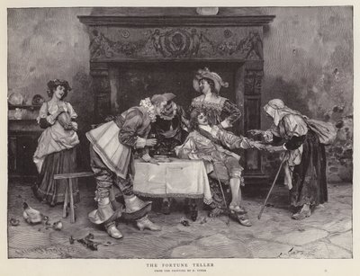 Spåmannen (litho) av Francesco Vinea