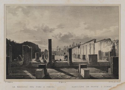 Basilikan Forum i Pompeji av Francesco Wenzel