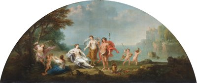 En Bacchus och Ariadne av Francesco Zuccarelli