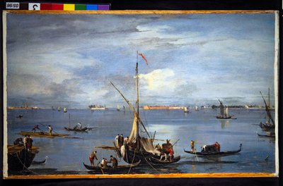 Ein Blick in die venezianische Lagune von Francesco and/or Gian Antonio (1699-1761) Guardi