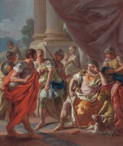 Alexander fördömer falskt beröm av Francesco de Mura