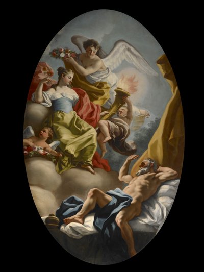 Allegori om visdom och sanning, ca 1750 av Francesco de Mura