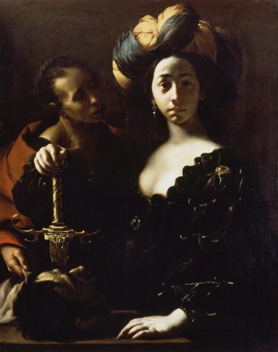 Judith med Head of Holofernes av Francesco del Cairo