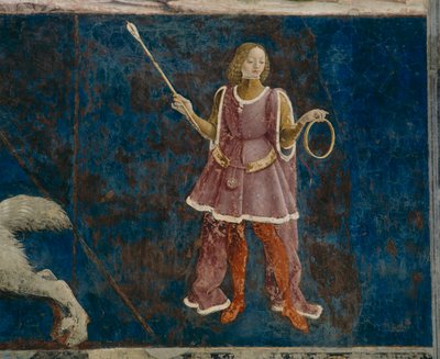 En av de tre dekanerna som övervakar mars månad, Il Salone dei Mesi, 1470-1499 av Francesco del Cossa