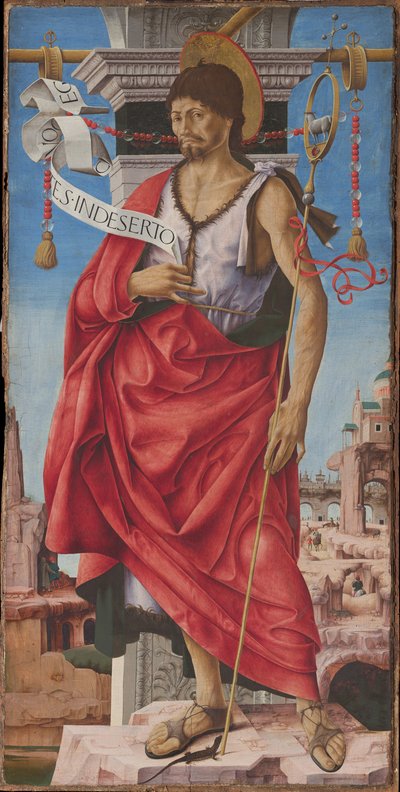 Griffoni Polyptyk: Johannes Döparen, ca 1472-1473. av Francesco del Cossa