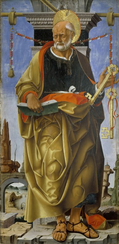 Griffoni Polyptyk: Sankt Peter, ca 1472-1473. av Francesco del Cossa