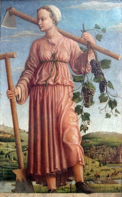 Polyhymnia, den heliga poesins musa av Francesco del Cossa