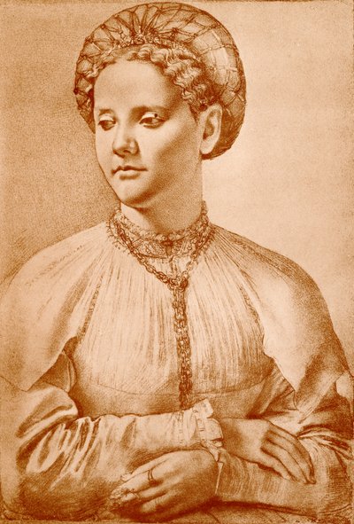 Kvinnligt porträtt av Francesco di Cristofano Franciabigio