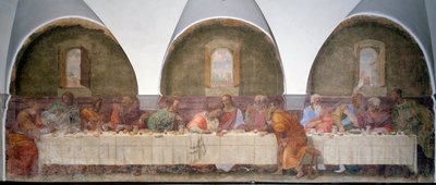 Sista måltiden (fresk av Francesco di Cristofano Franciabigio