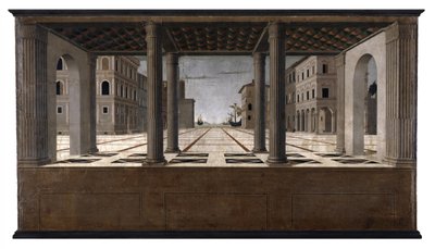 Tyska: Idealstadt Arkitektoniska Veduta av Francesco di Giorgio