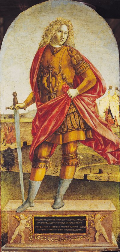 Publius Scipio Africanus (ca 235-183 f.Kr.) (olja på panel) av Francesco di Giorgio Martini