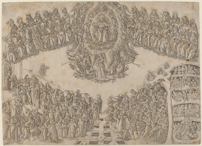 Den sista domen av Francesco di Lorenzo Rosselli after Fra Angelico