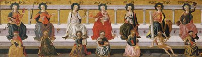 De sju dygderna, ca. 1450 av Francesco di Stefano Pesellino