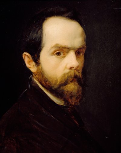Självporträtt (olja på duk) av Francesco or Eugene Pescatori