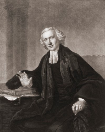 William Romaine. Porträtt. (skriva ut) av Francis (after) Cotes