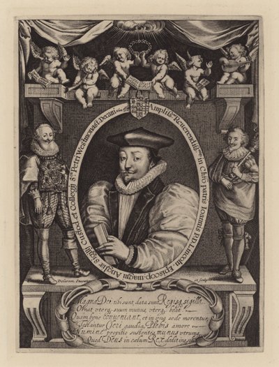 John Williams, biskop av Lincoln, senare ärkebiskop av York, c1621 (gravyr) av Francis (after) Delaram