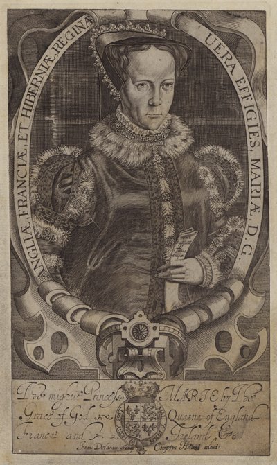 Mary, Queen of Scots (gravyr) av Francis (after) Delaram