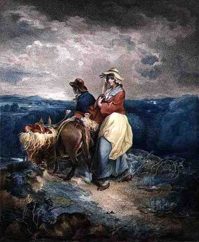 The Itinerant Potters, graverad av John Whessell (ca 1760-1823), utgiven av T. Simpson och Darling & Thompson. av Francis (after) Wheatley