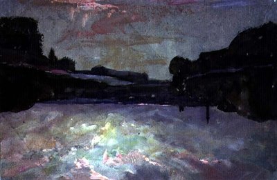 Flod-solnedgång av Francis Abel William Taylor Armstrong
