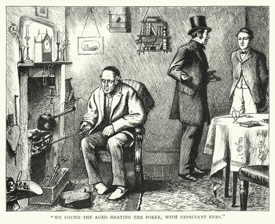 Illustration för stora förväntningar av Charles Dickens (gravyr) av Francis Arthur Fraser