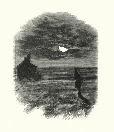 Illustration för stora förväntningar av Charles Dickens (gravyr) av Francis Arthur Fraser