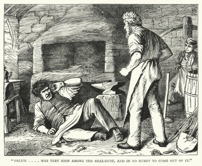 Illustration för stora förväntningar av Charles Dickens (gravyr) av Francis Arthur Fraser
