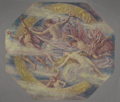 Diana och hennes skötare bland konstellationerna, c.1894 av Francis Augustus Lathrop