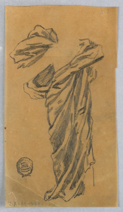 Draperistudie av Francis Augustus Lathrop