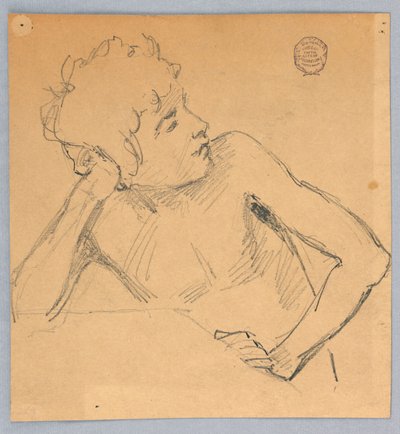 Figurstudie av Francis Augustus Lathrop