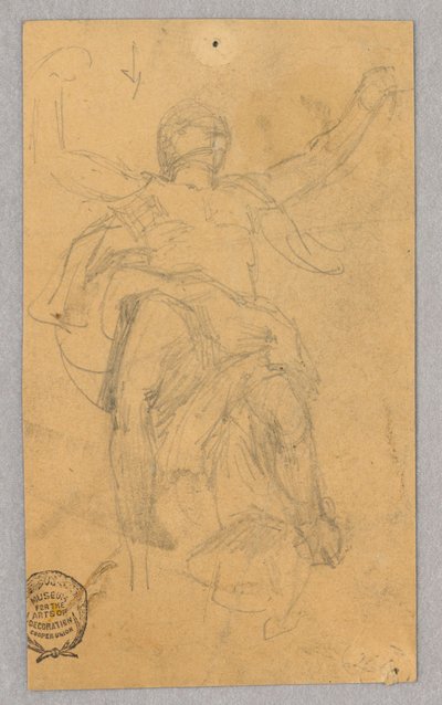 Figurstudie för väggmålning av Francis Augustus Lathrop