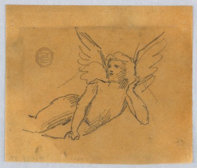 Skiss för Putto av Francis Augustus Lathrop