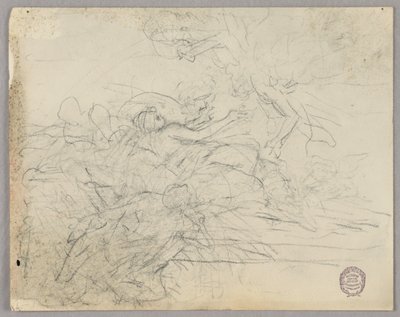 Skiss av figurgrupp för Ascension av Francis Augustus Lathrop