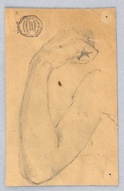 Skiss av höger arm av Francis Augustus Lathrop