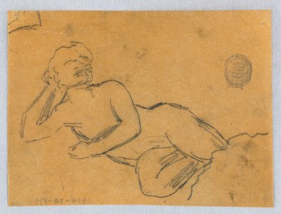 Skiss av en kvinnlig naken av Francis Augustus Lathrop