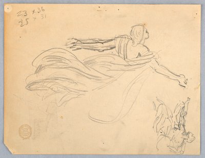 Skiss av en ängel av Francis Augustus Lathrop