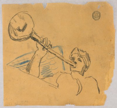 Skiss av en ängel av Francis Augustus Lathrop