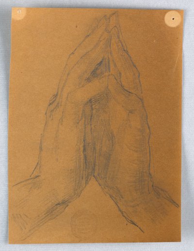 Studie av händer av Francis Augustus Lathrop