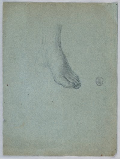 Studie av vänster fot av Francis Augustus Lathrop