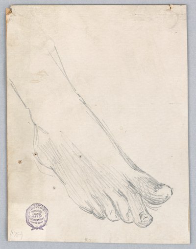 Studie av höger fot av Francis Augustus Lathrop