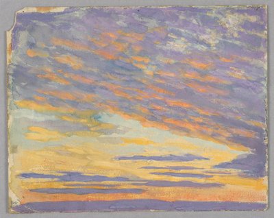 Studie av moln, Rom, Italien av Francis Augustus Lathrop