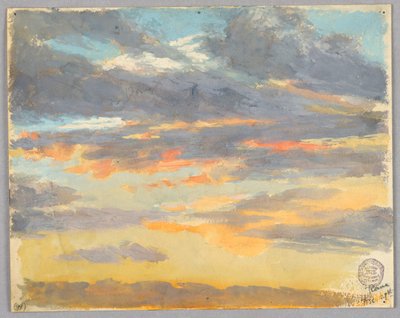 Studie av moln, Rom, Italien av Francis Augustus Lathrop