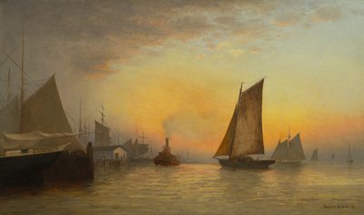 New York Harbor, N.Y., 1880 av Francis Augustus Silva