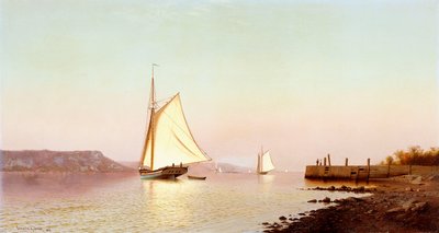 oktober på Hudson, av Francis Augustus Silva
