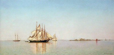 Utanför City Island, New York av Francis Augustus Silva