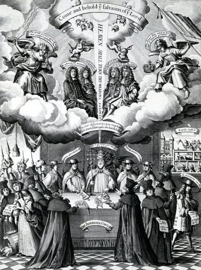The Happy Instruments of Englands Preservation, publicerad av Benjamin Combe efter Francis Barlow, april 1681 av Francis Barlow